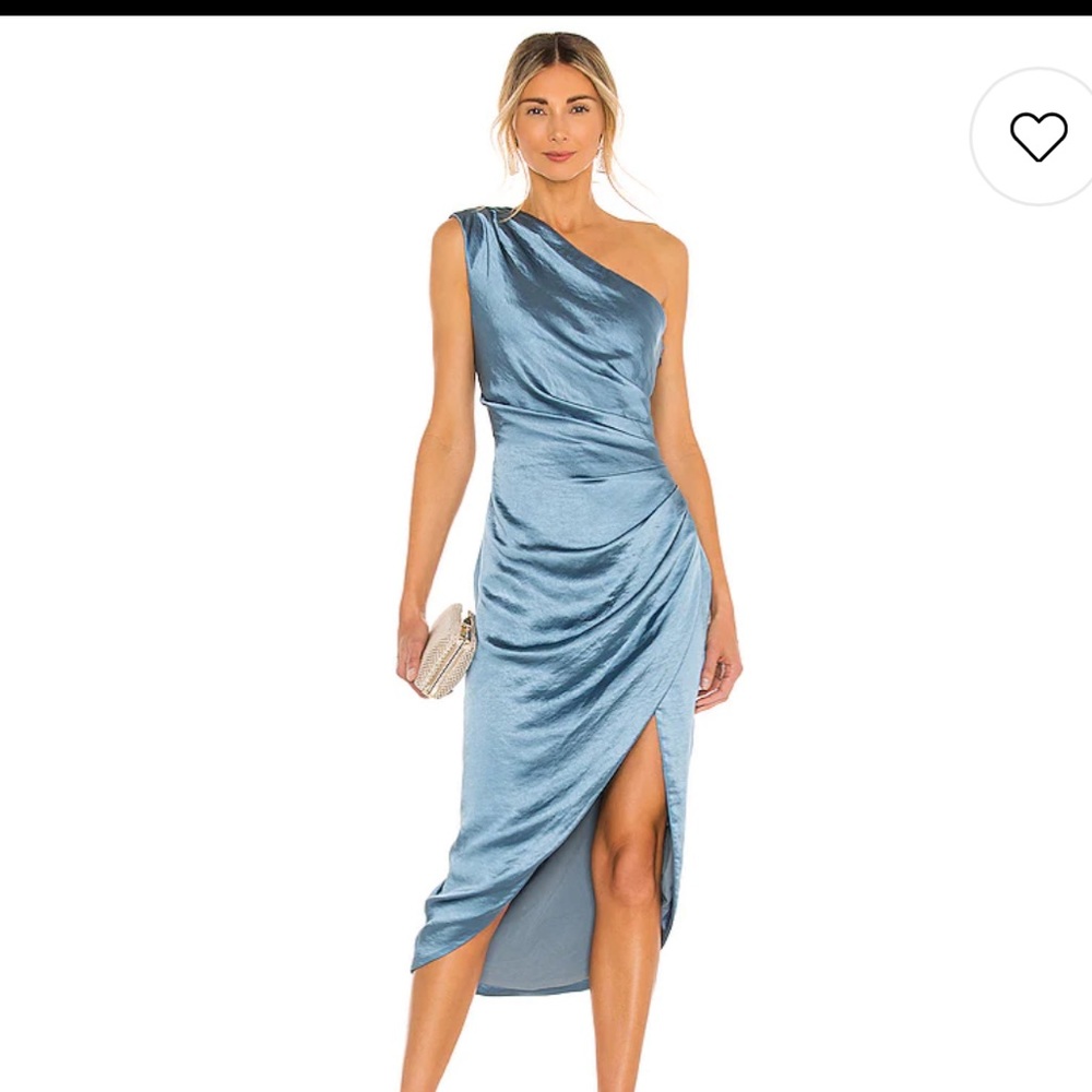 Elliatt Asymmetrical Blue Dress